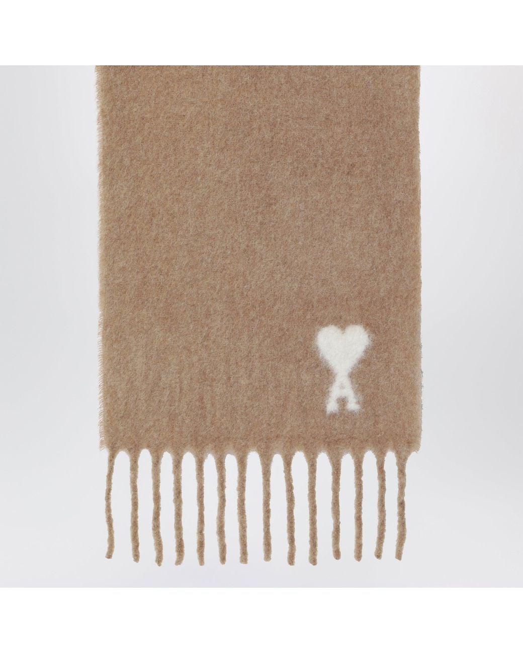 AMI Natural Ami De Coeur Scarf for men