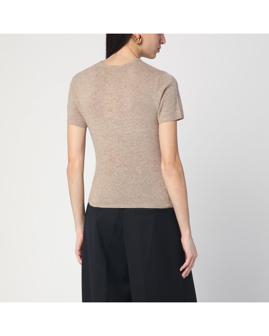 THE GARMENT Natural Camel Colour Como Sweater In Wool