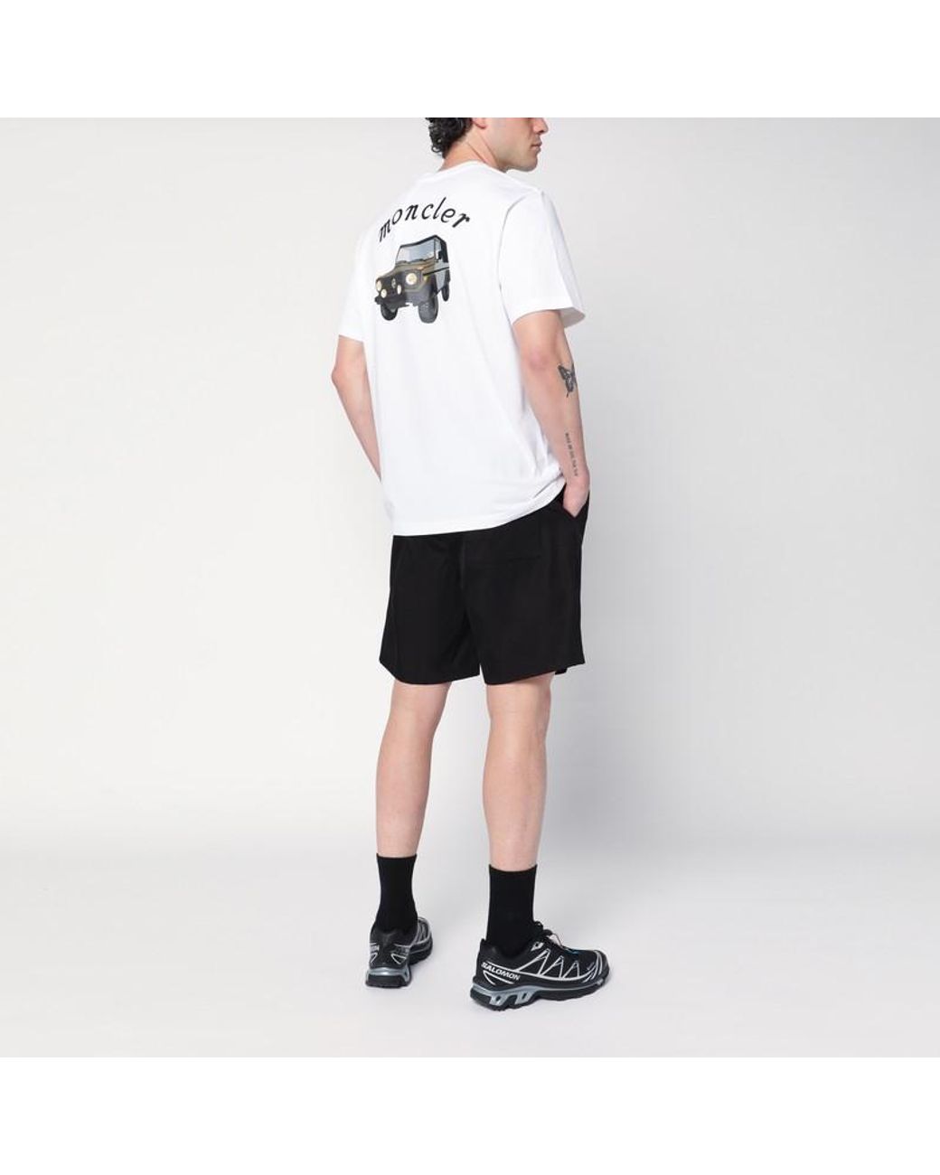 ♪直営店♪Moncler x Mercedes-Benz Printed Cotton T-Shirt White Moncler x Mercedes-Benz by NIGO Printed Cotton T-Shirt