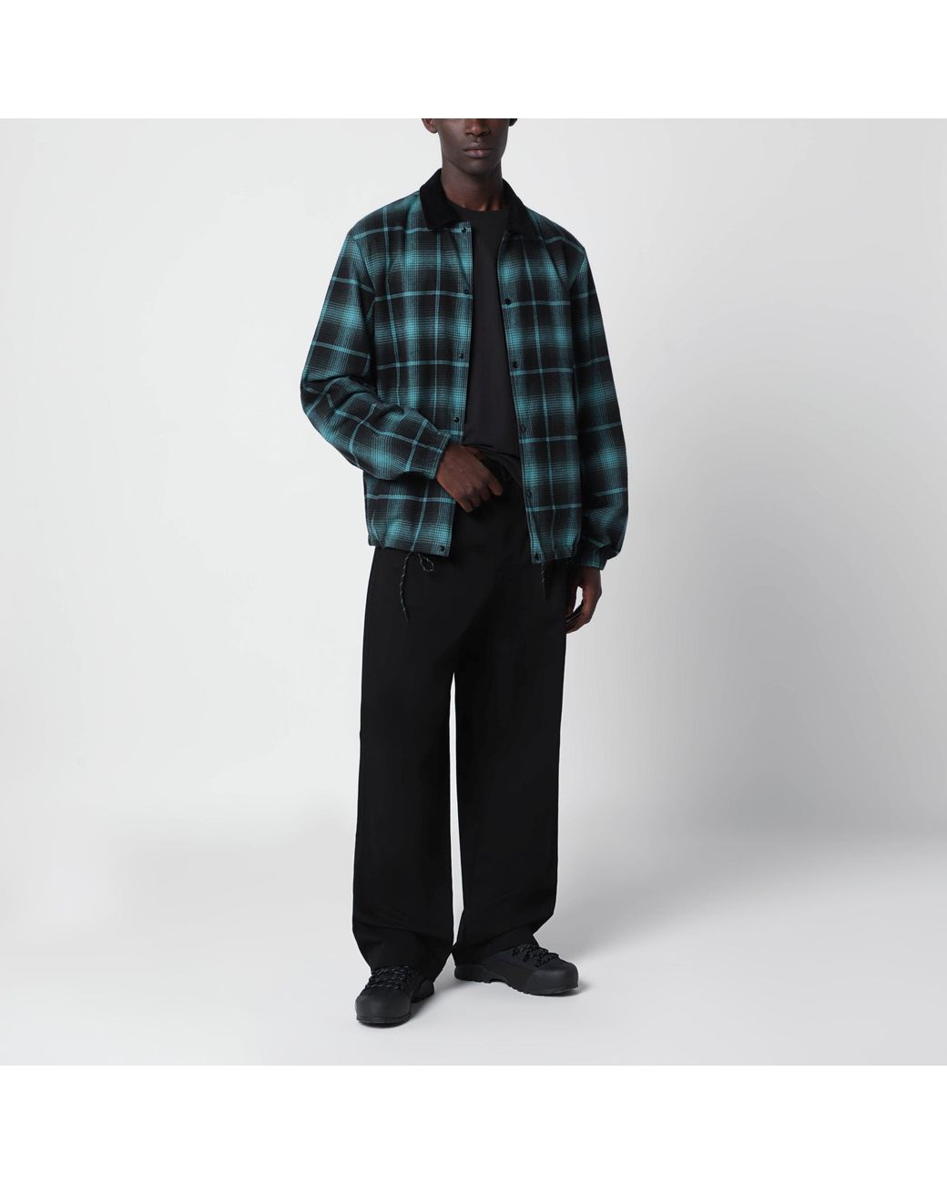 MONCLER X FRGMT Blue Ryūha And Cotton Shirt Jacket for men