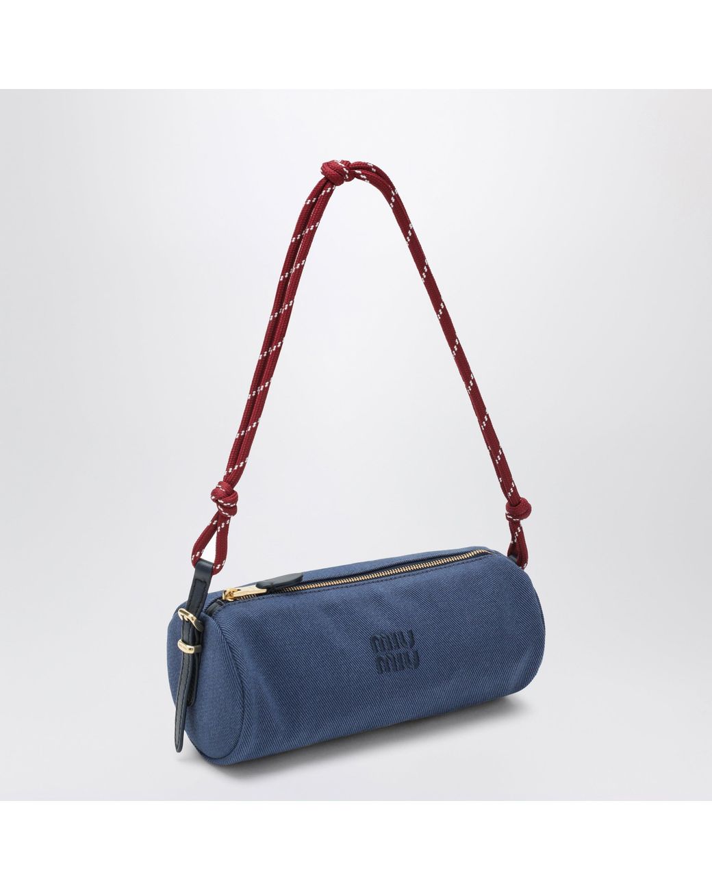 Miu Miu Purple Cotton Gabardine Pouch