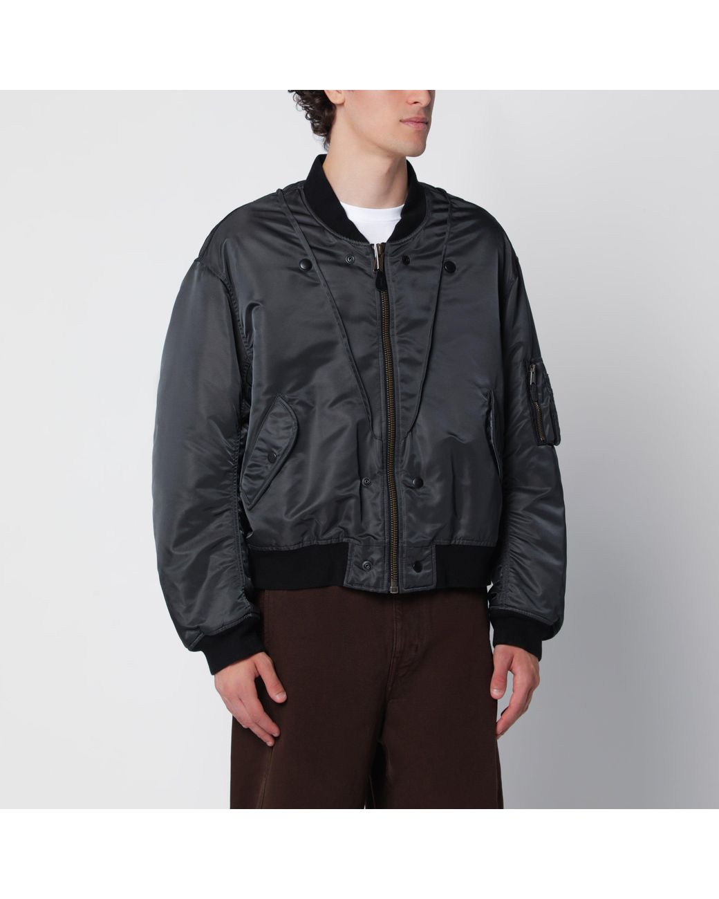 Maison Margiela Black Dark Reversible Bomber for men