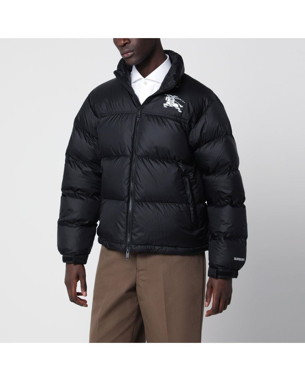 Burberry Black Highlands Nylon Down Jacket for men
