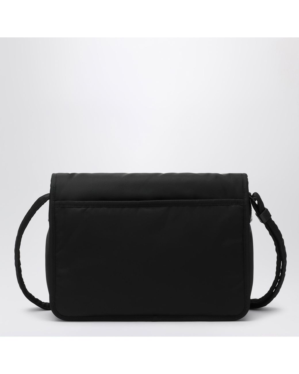 Saint Laurent Black Niki Recycled Nylon Messenger Bag for men