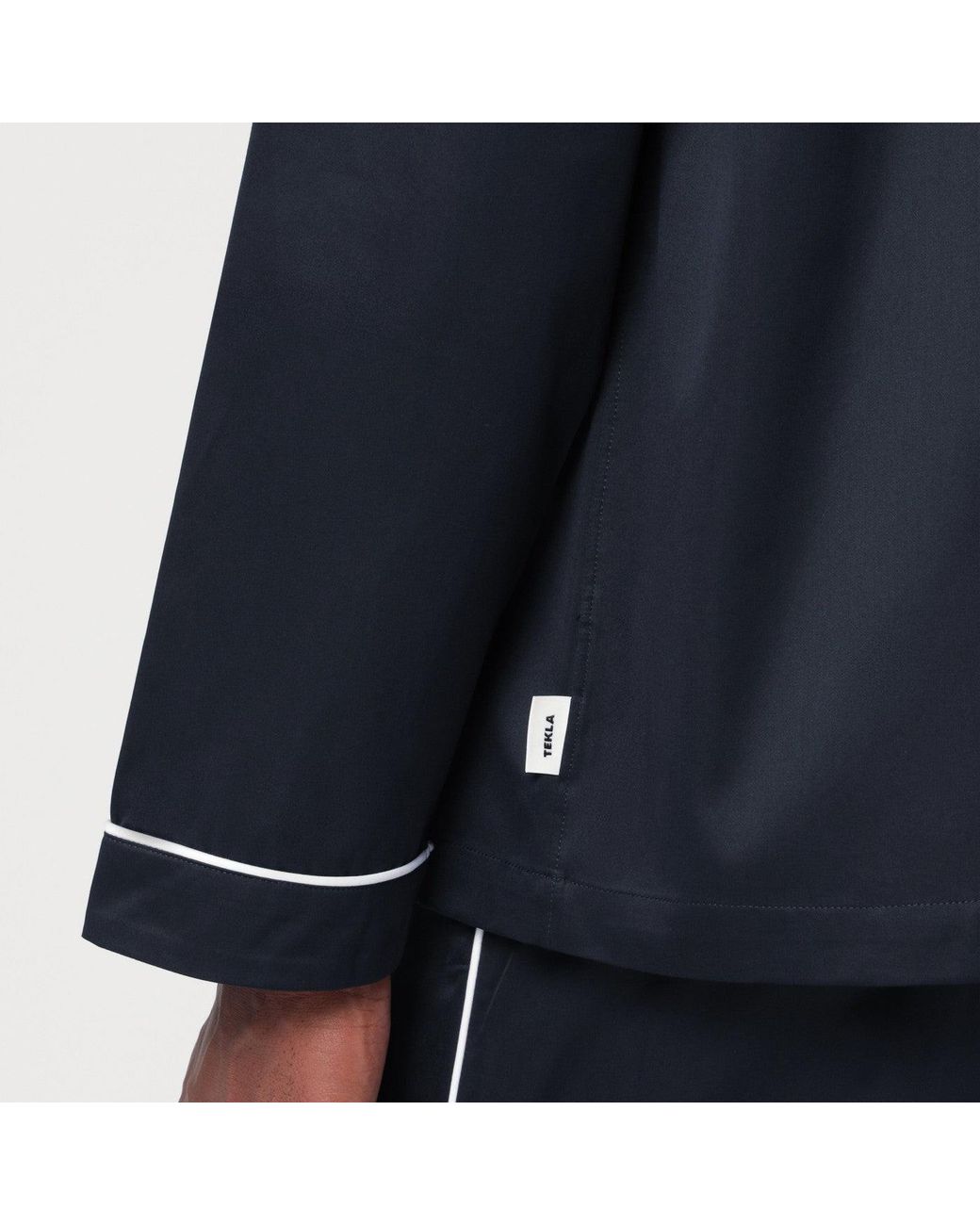 Tekla Blue Pyjama Shirt for men