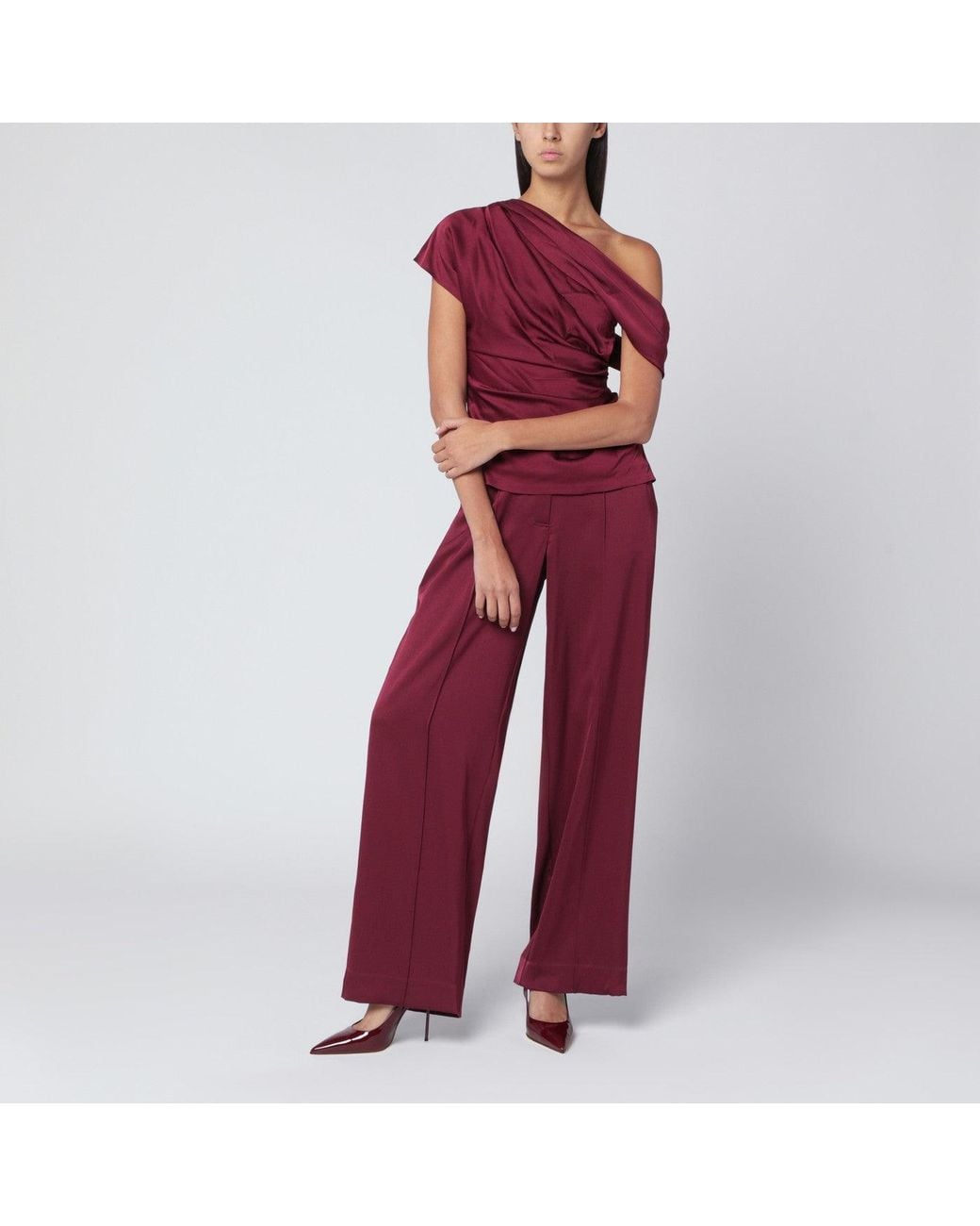Jonathan Simkhai Red Kyra Trousers