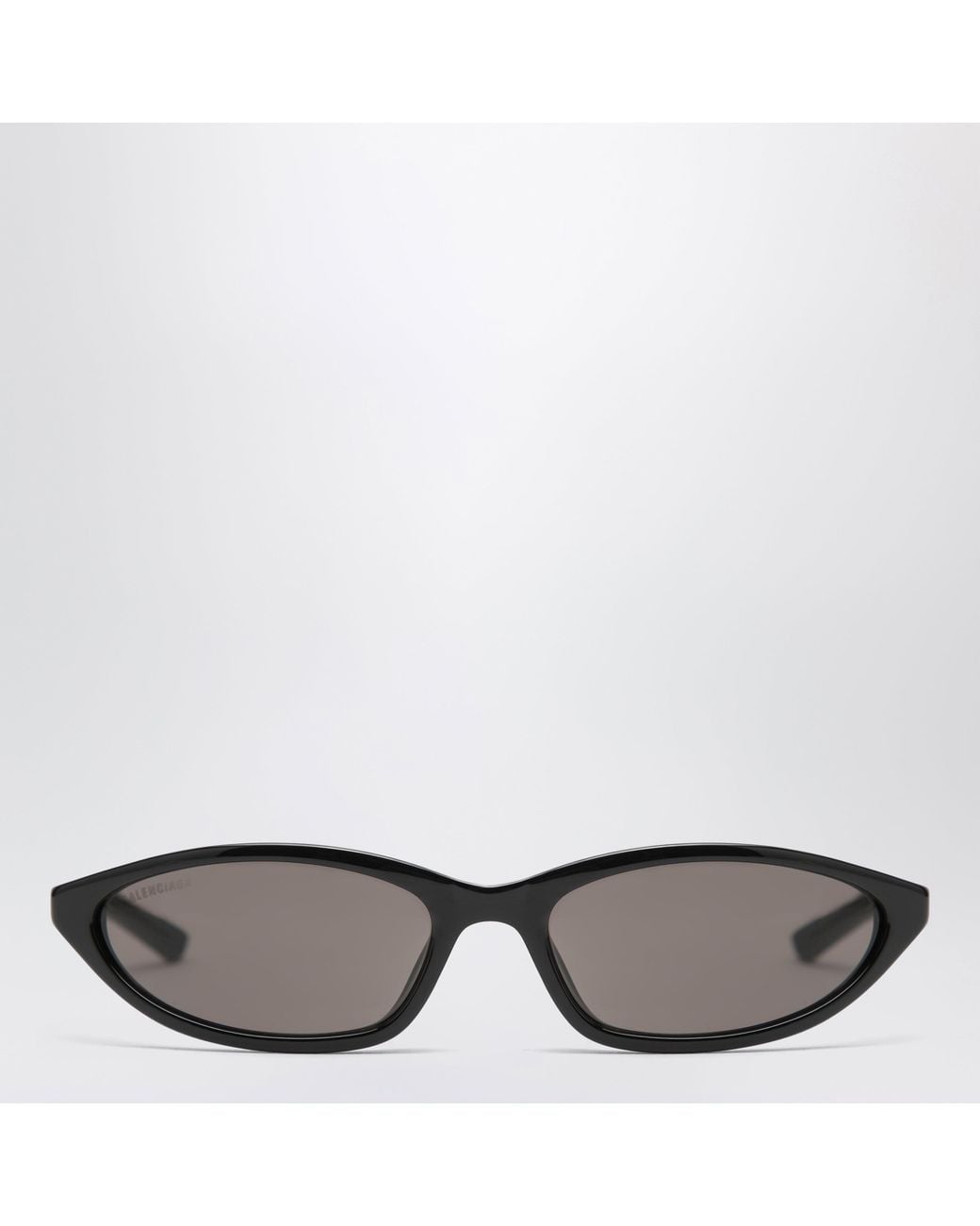 Balenciaga Gray Neo Oval 2.0 Acetate Sunglasses