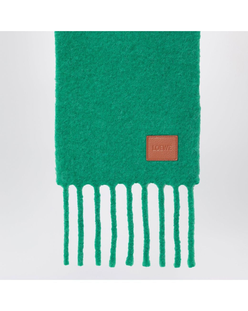 Loewe Green Two-Tone Scarf for men