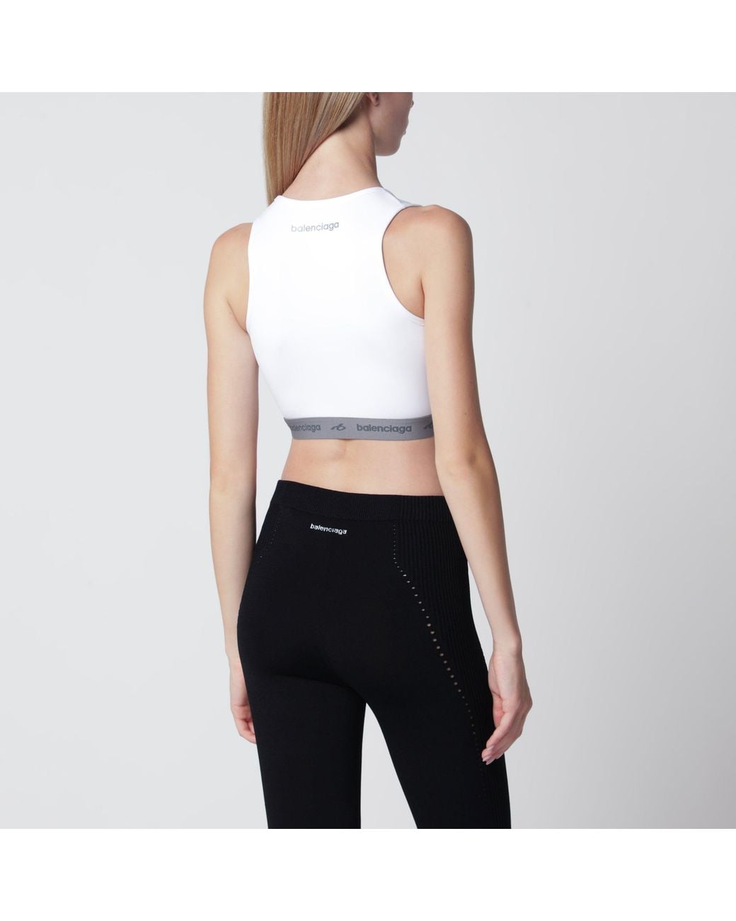 Balenciaga Black Techwear Bra Top