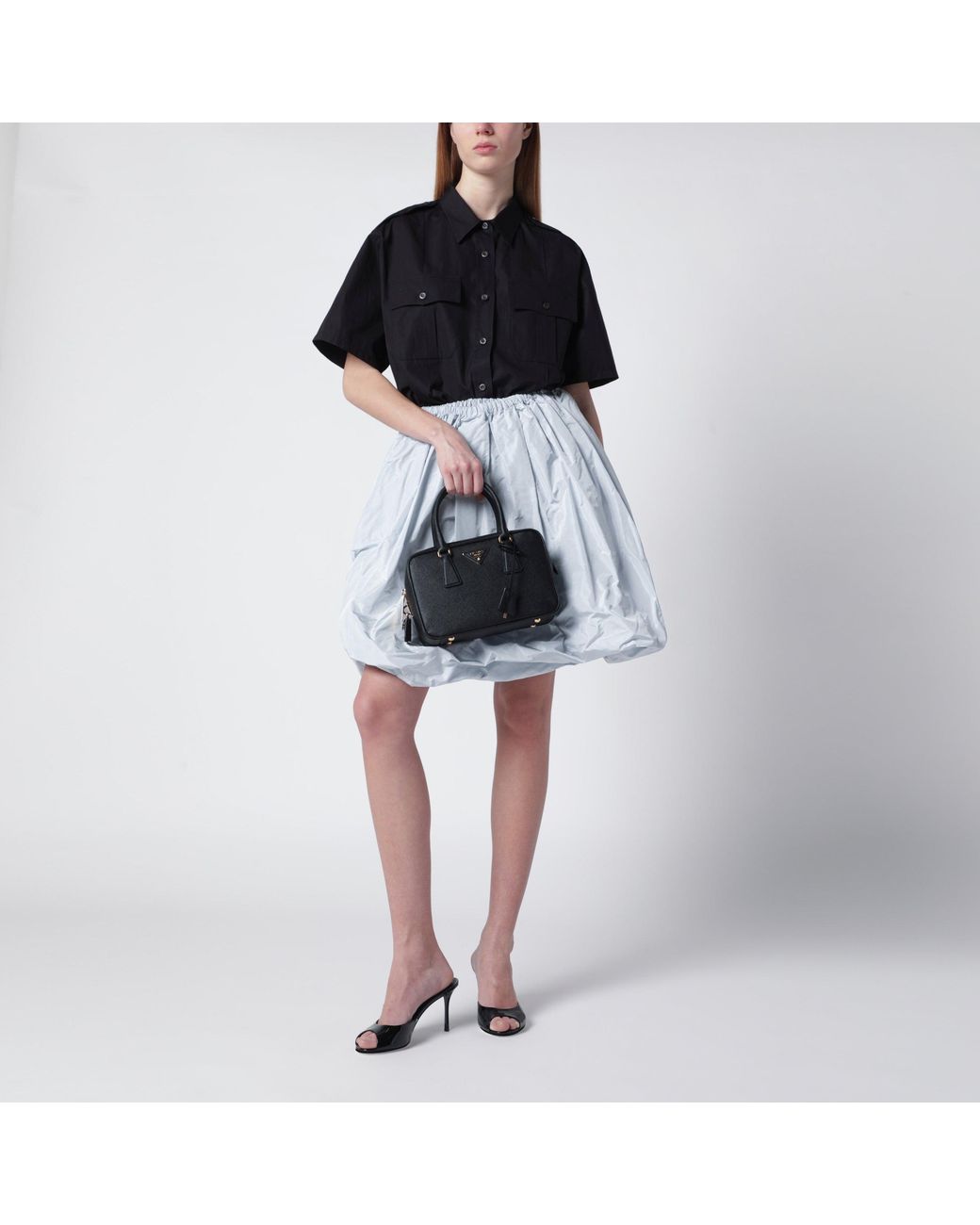 Borsa A Mano di Prada in Black