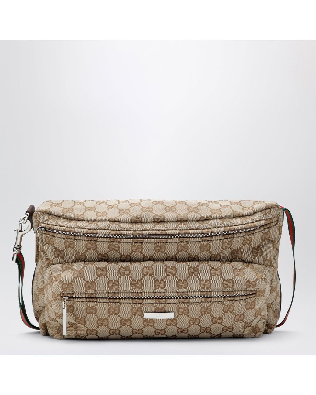 Gucci Metallic Tag Medium Gg Canvas Crossbody Bag for men