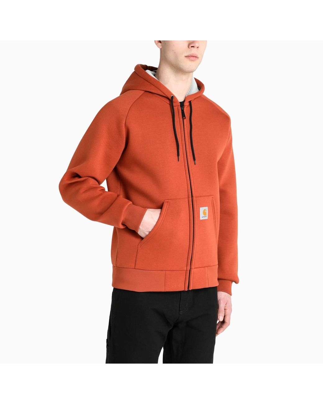 Carhartt WIP Car-lux Hooded Jacket in Orange for Men | Lyst