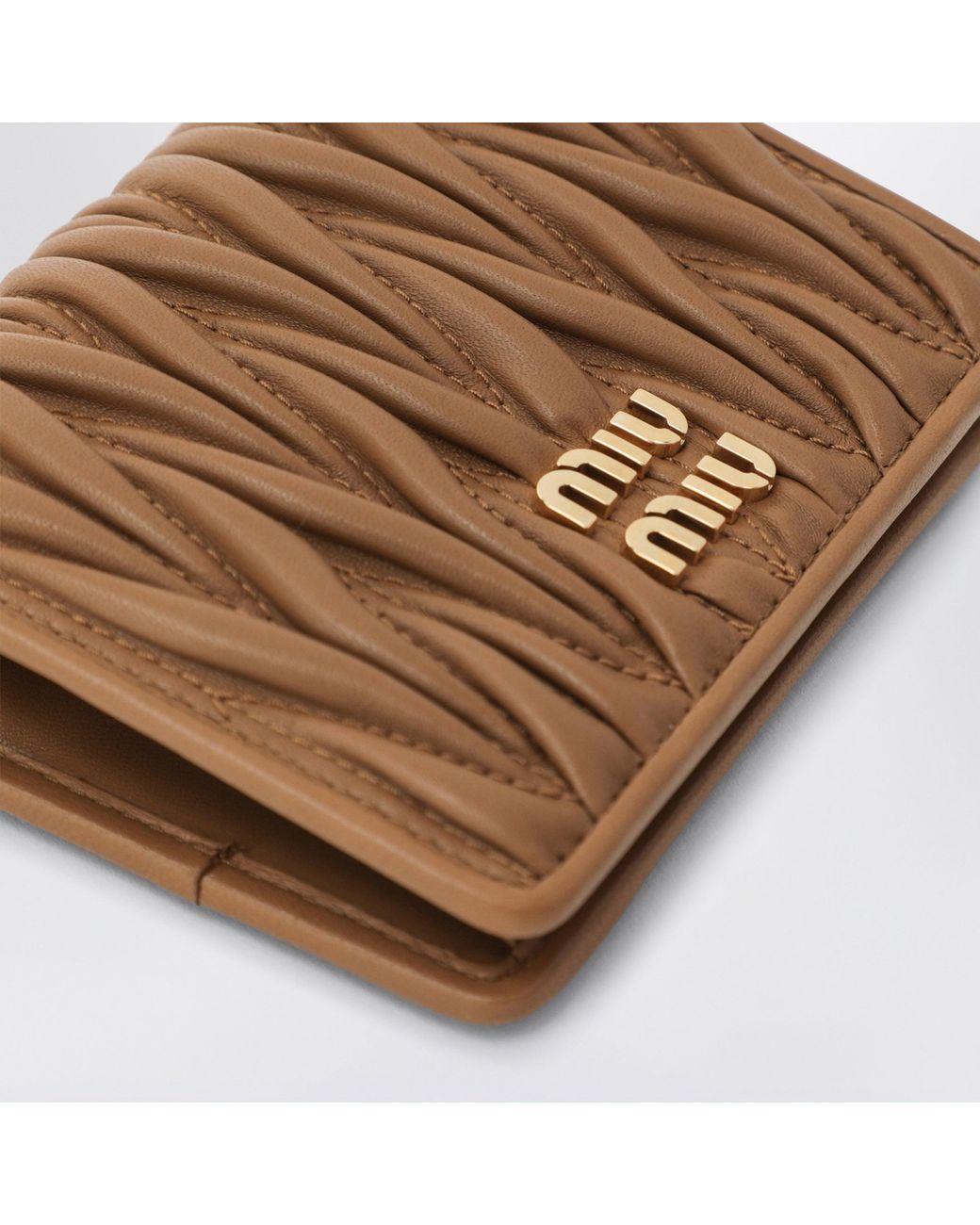Miu Miu Brown Caramel Wallet