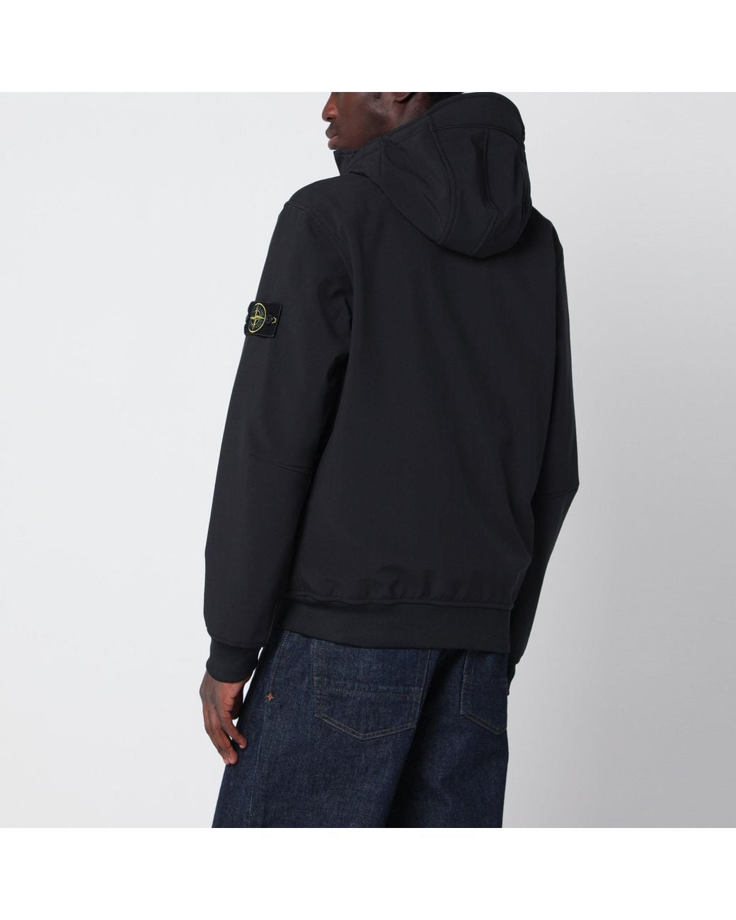 Stone Island Black Zip-Up Jacket for men