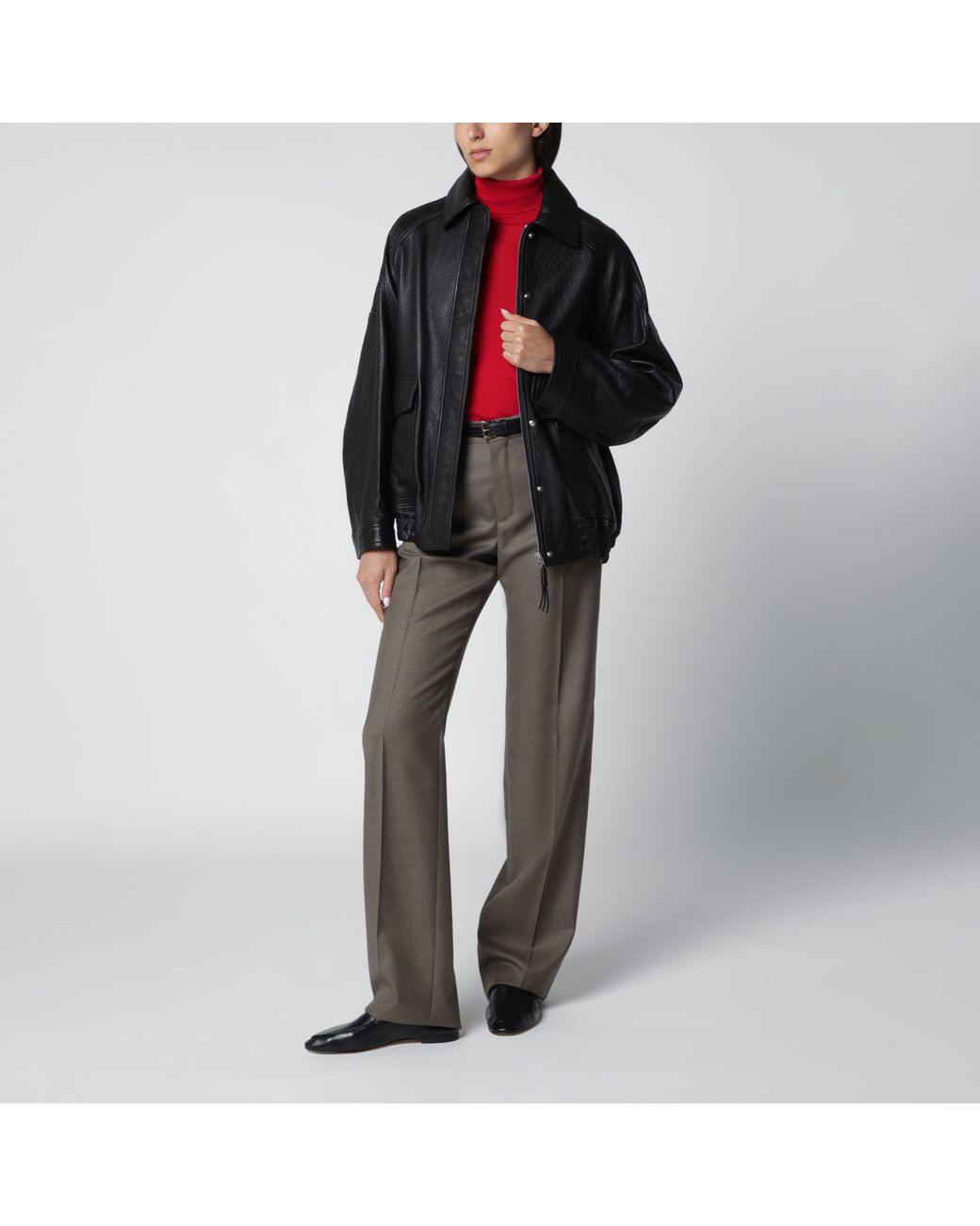 Rohe Black Mies Cigarette-Leg Trousers