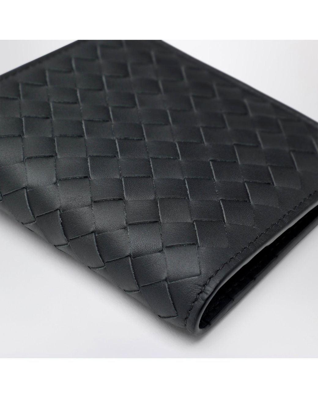 Bottega Veneta Black Slate Bi-Fold Wallet for men