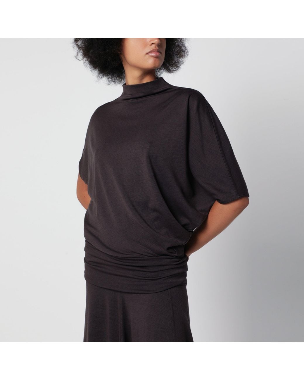 Lemaire Black Twisted Dress