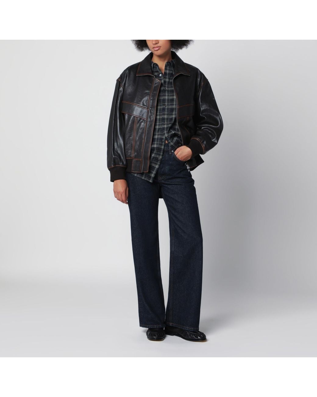DUNST Black Dark Leather Blouson