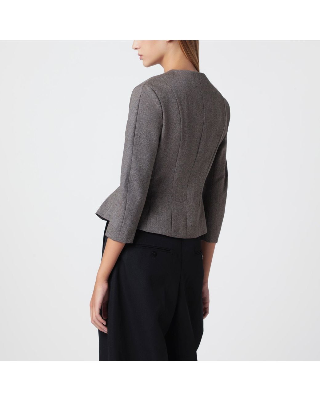 Jacquemus Gray Palmier Wool Jacket