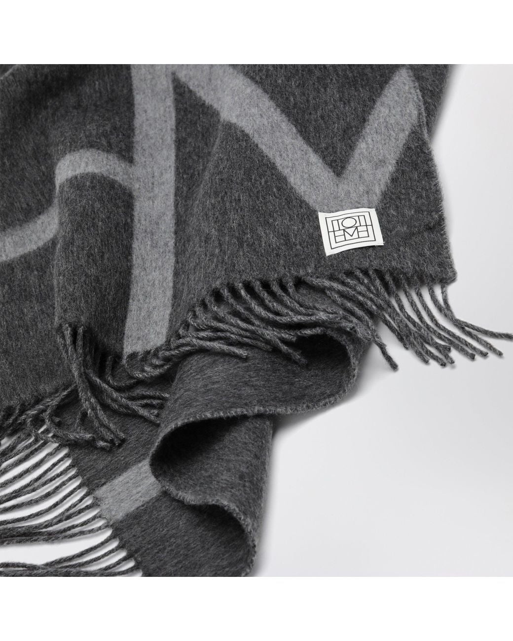Totême  Gray Dark Melange Scarf