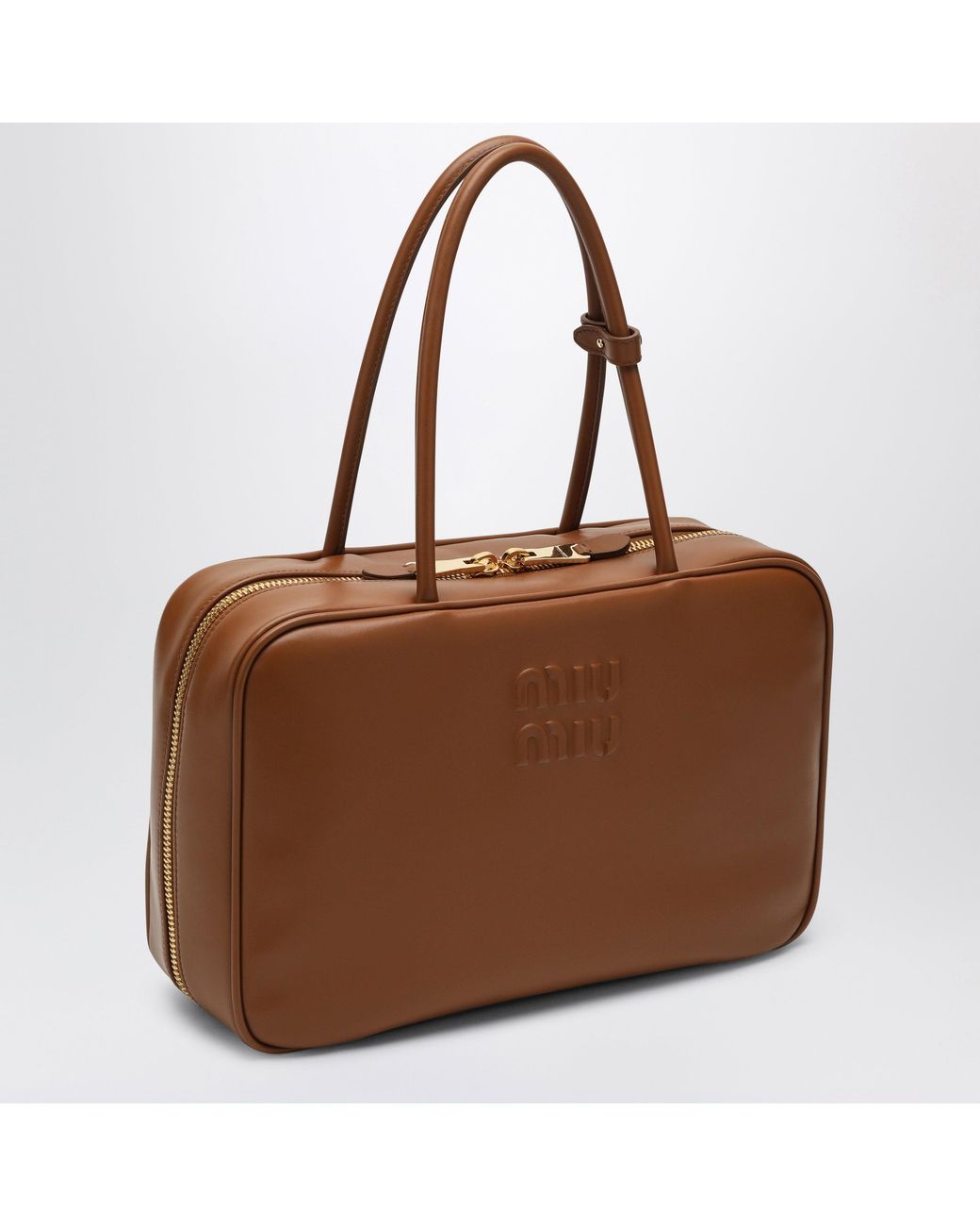 Miu Miu Brown Beau Large Bag