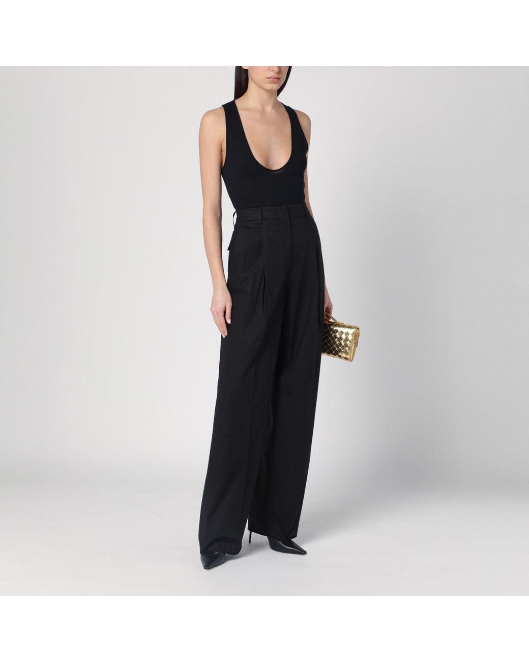 Thelatest Black Wide Axel Trousers