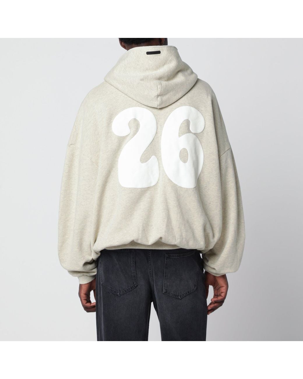 Fear Of God Natural Mélange 90's Zip-Up Hoodie for men