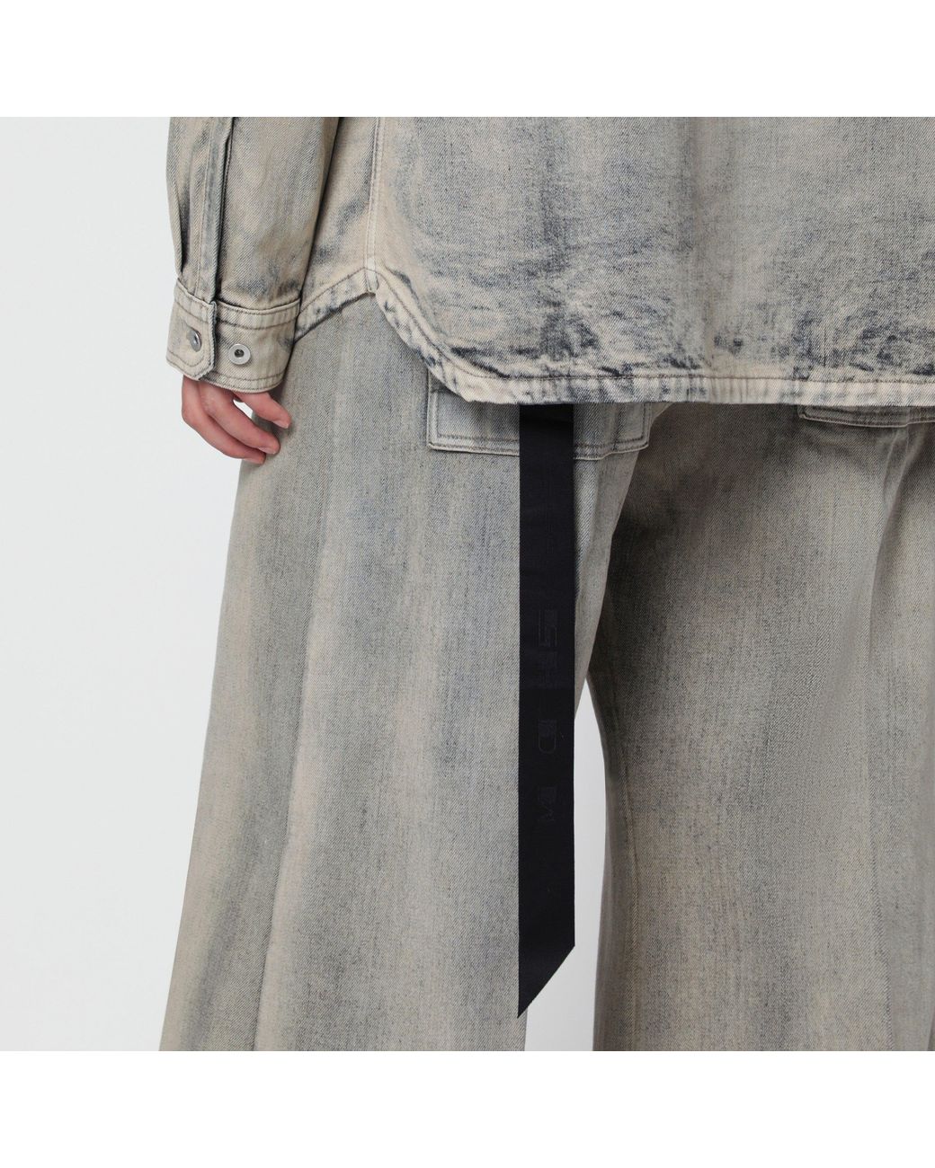 Rick Owens Gray Oversized Shirt for men