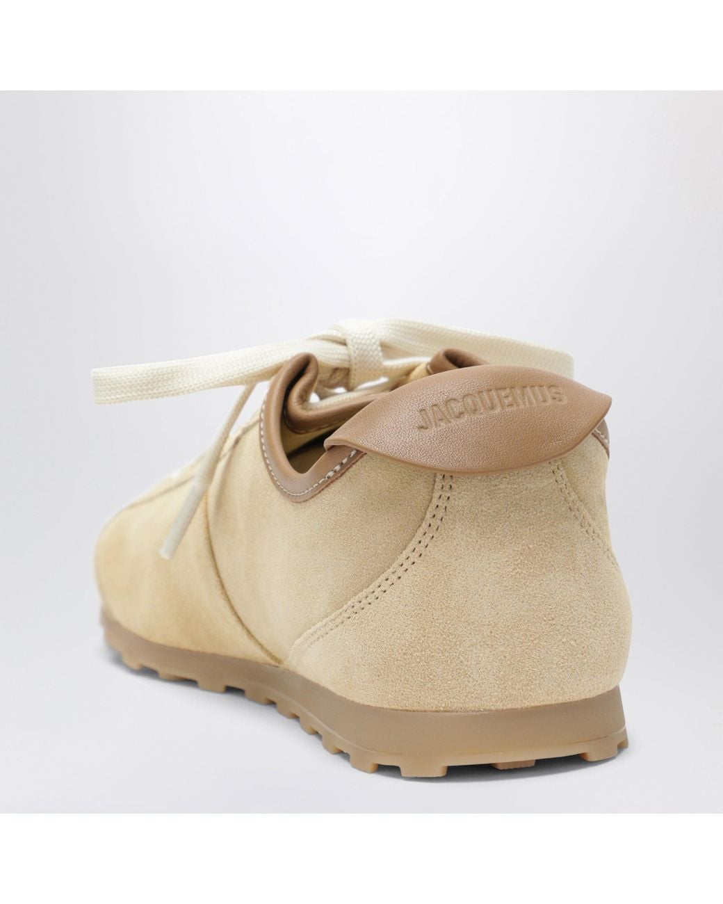 Jacquemus Natural Les Tennis Suede Sneakers