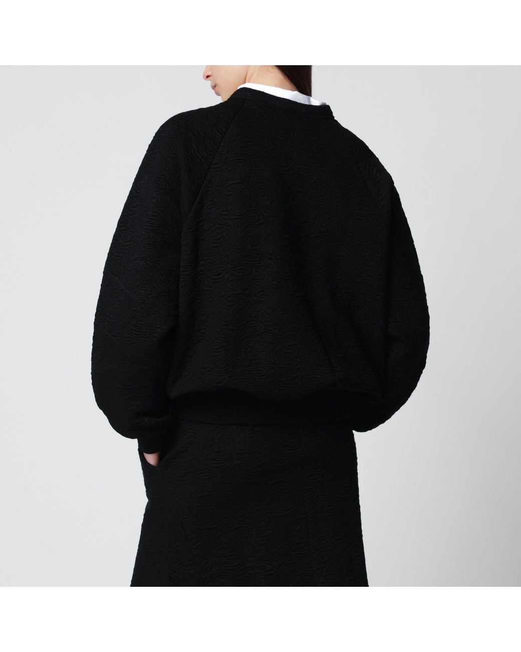 Dries Van Noten Black Viscose-Blend Sweatshirt