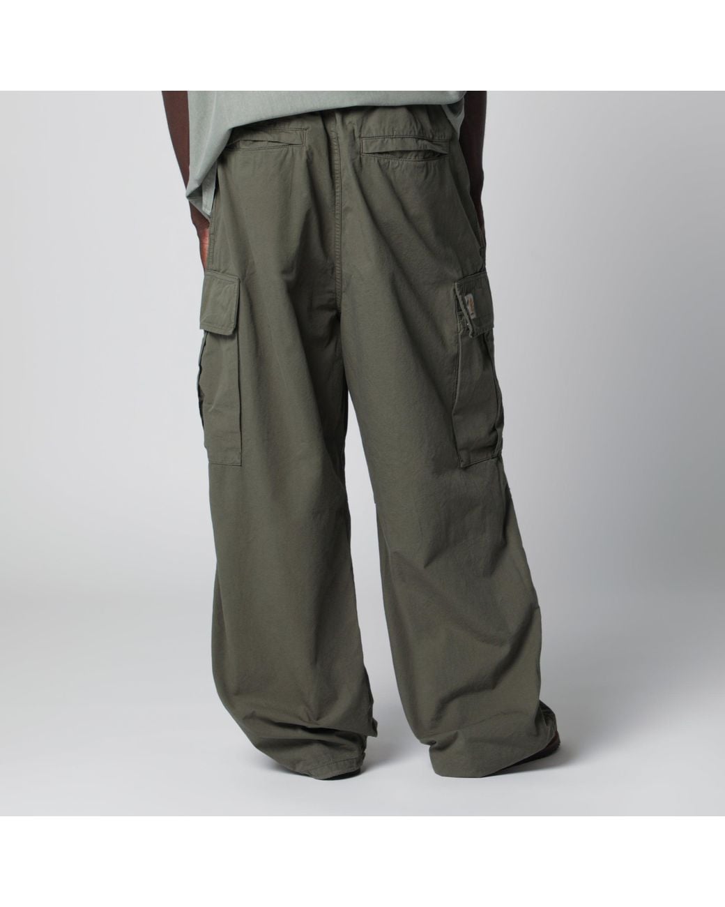 Carhartt Green Mandler Cargo Trousers for men