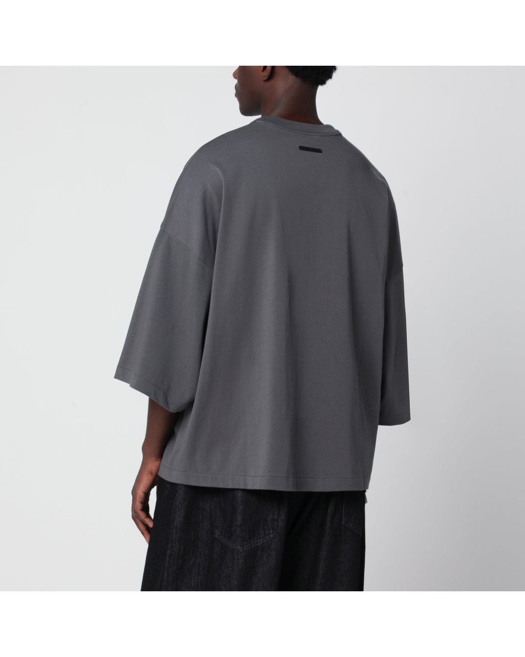 Fear Of God Gray Cotton Merch T-Shirt for men