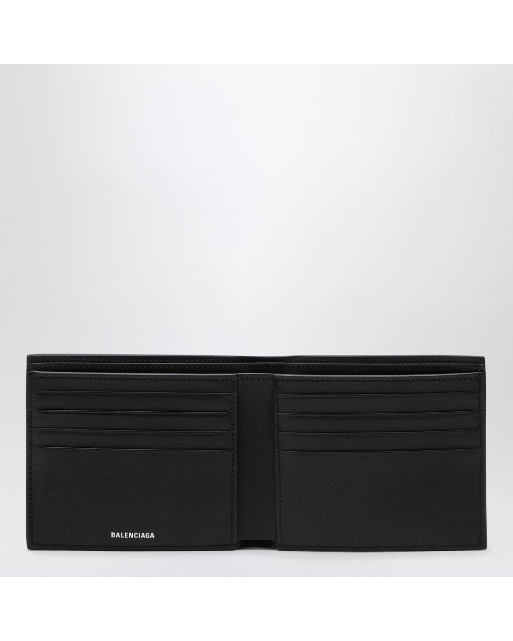 Balenciaga Black Le City Uptown Leather Wallet for men