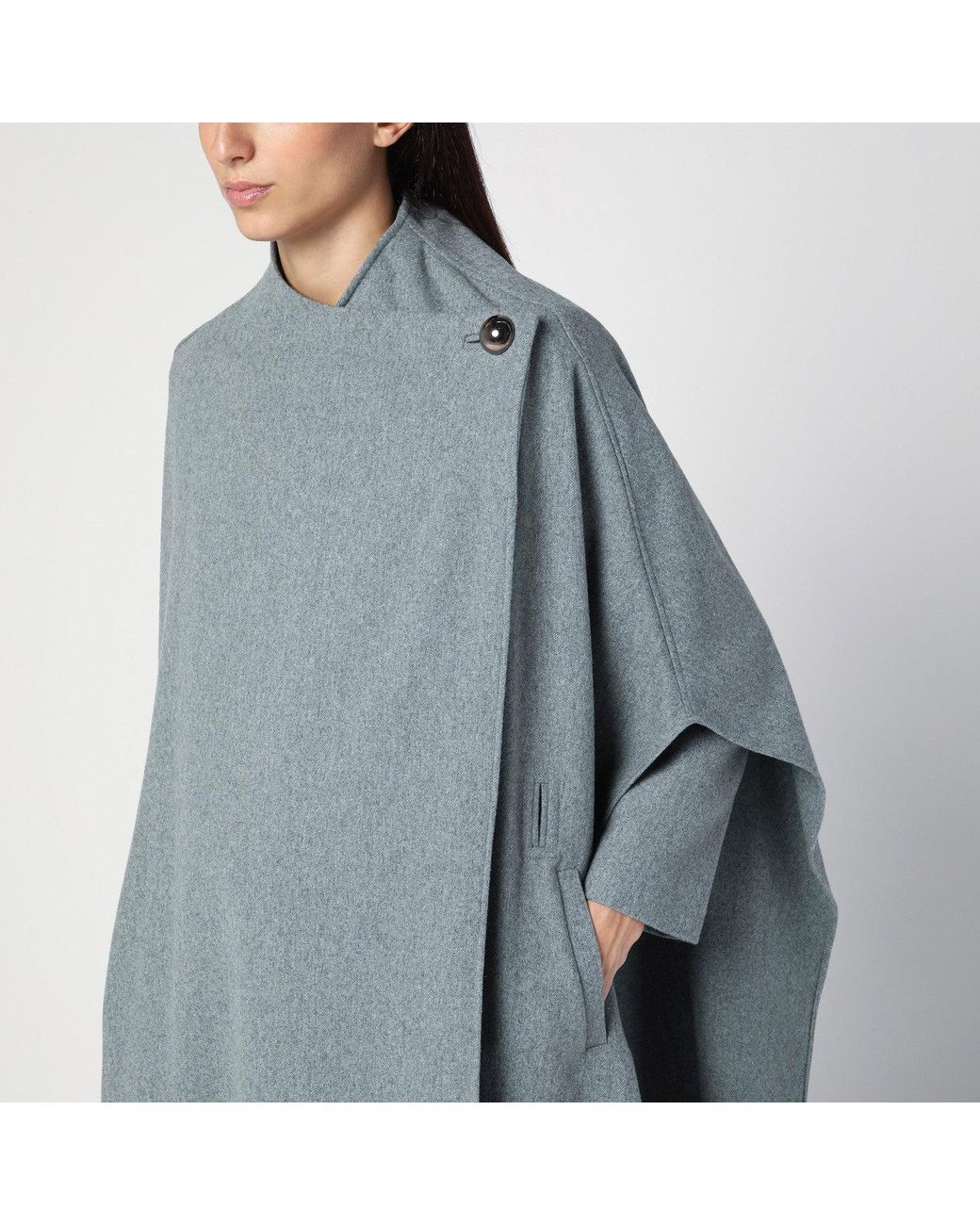 THE GARMENT Gray Wool-Blend Cape