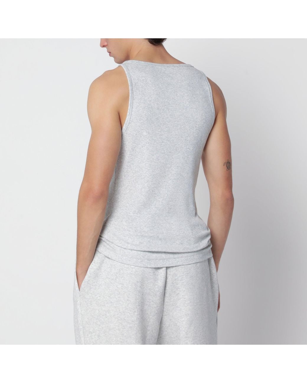 Skims Gray Set Of 3 Tank Tops for men