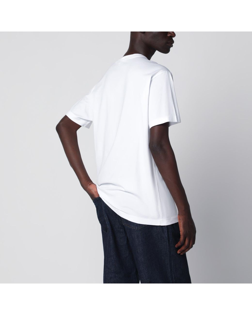 Stone Island White Slim-Fit Cotton T-Shirt for men