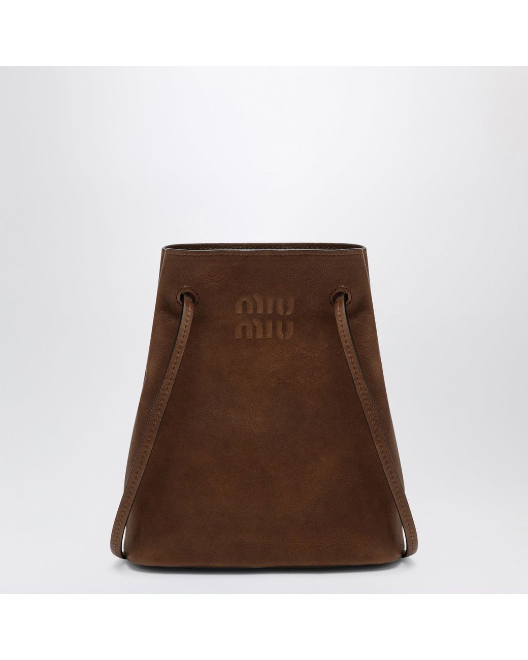 Miu Miu Brown Rovere Bucket Bag