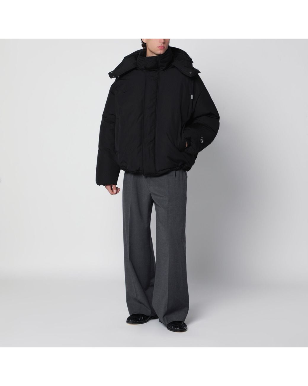AMI Black Padded Jacket for men