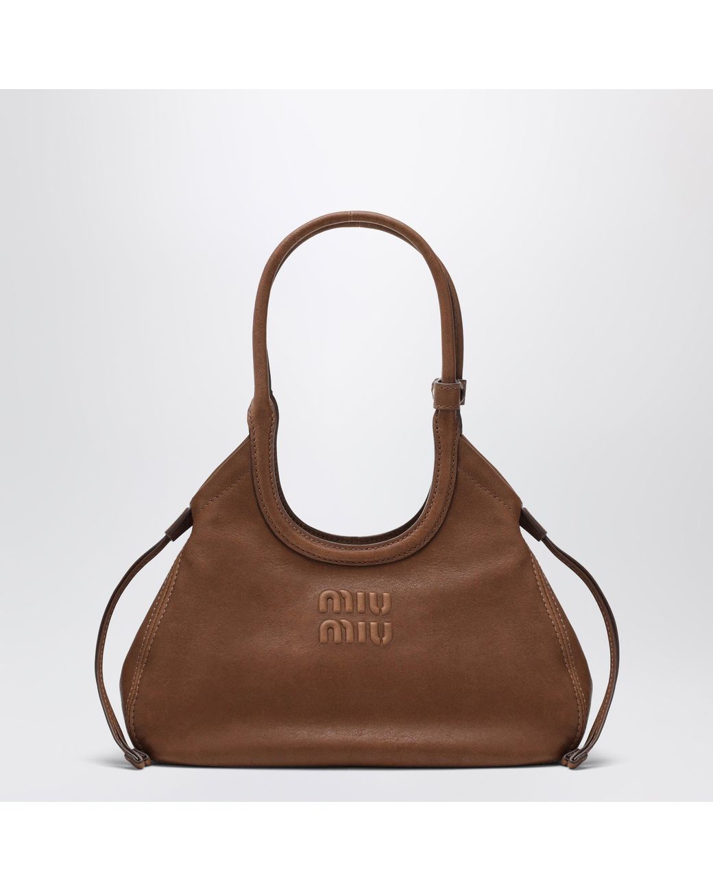 Miu Miu Brown Oak-Coloured Ivy Shopping Bag