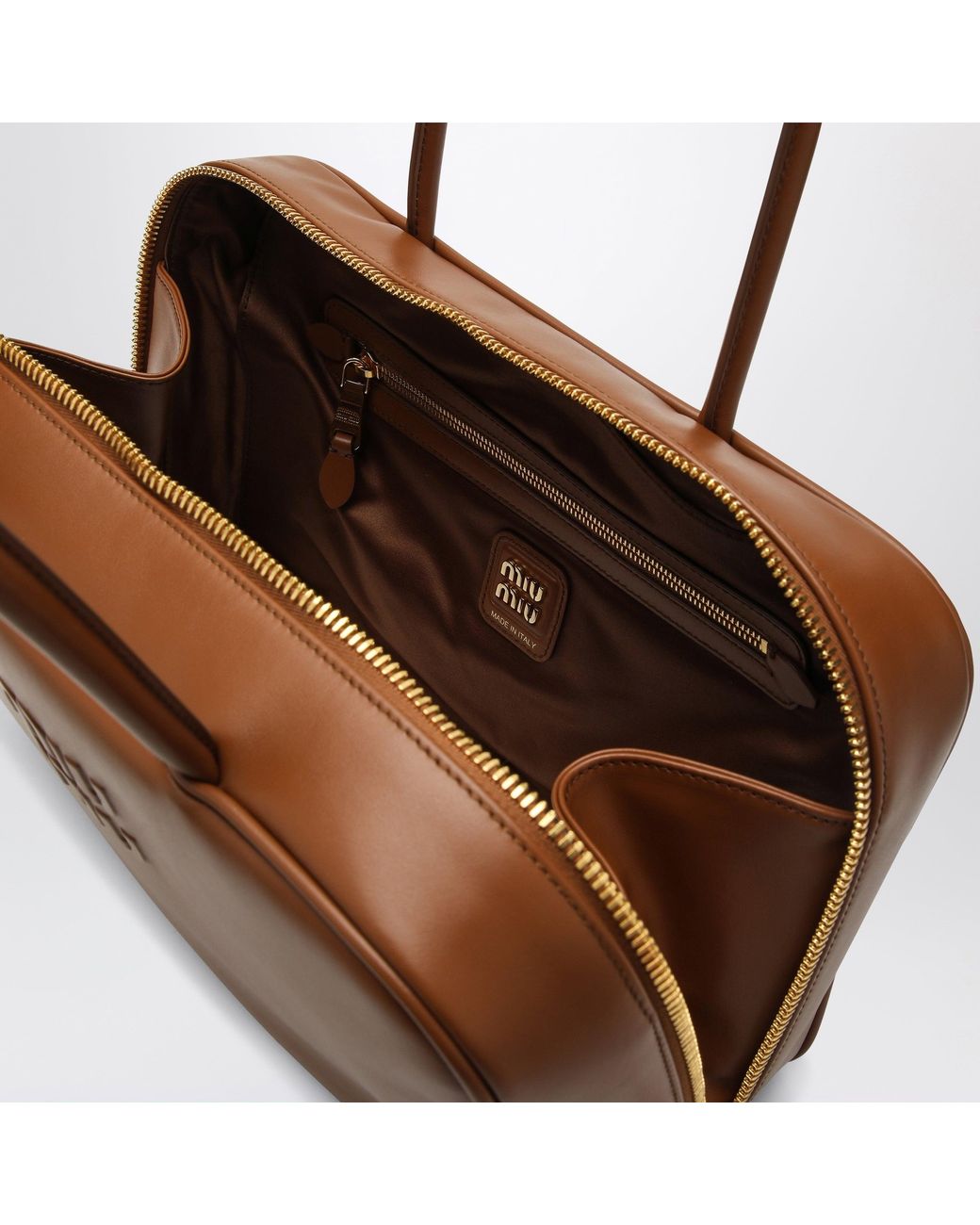 Miu Miu Brown Beau Large Bag