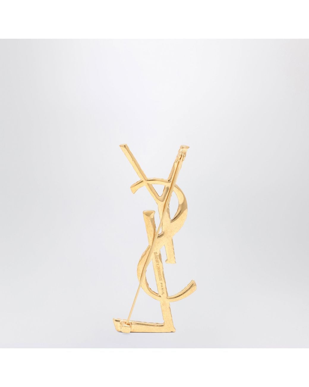 Saint Laurent Metallic Cassandre Brooch