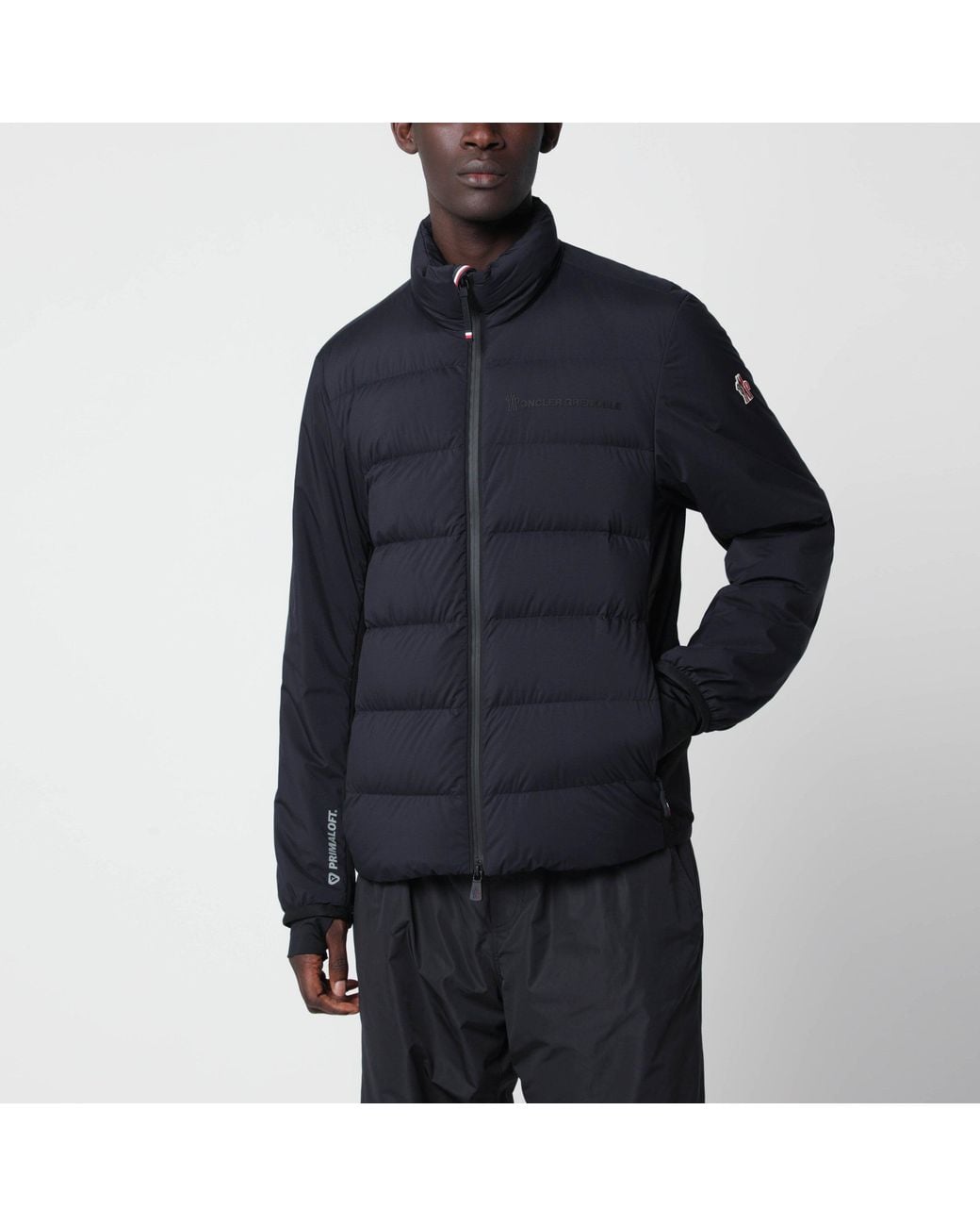 Moncler Blue Zip-Up Jacket for men
