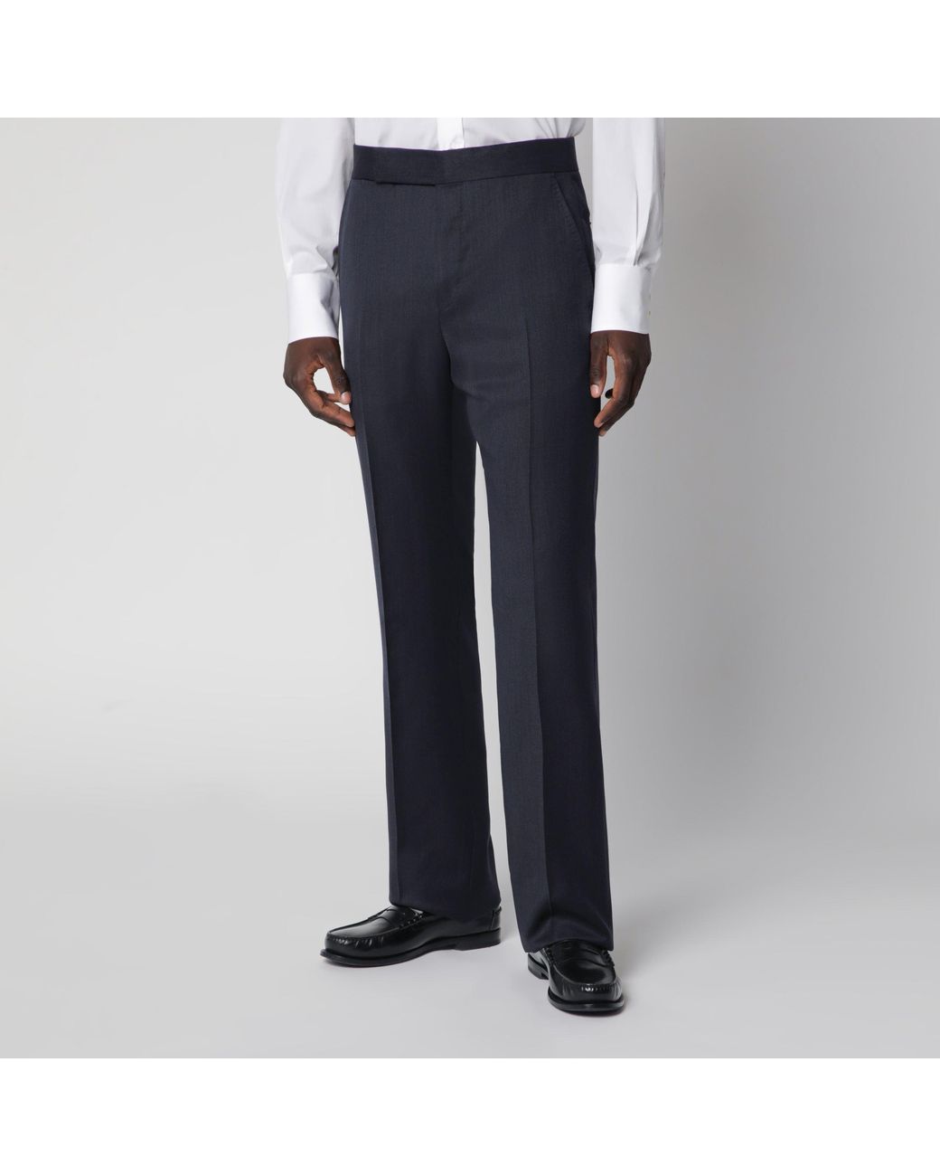 Tom Ford Blue Double-Breasted Wool Suit for men