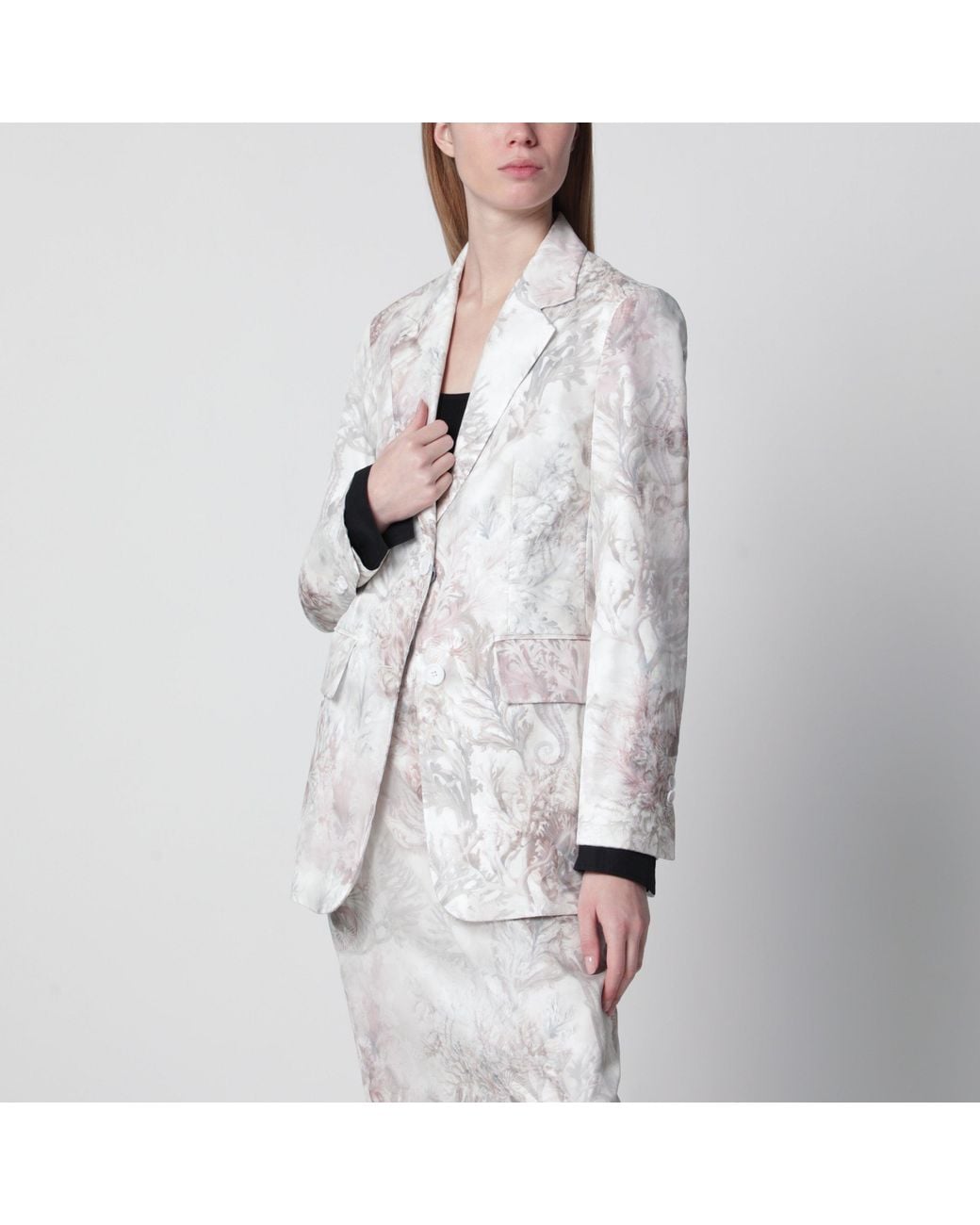 Max Mara White Slim Blazer