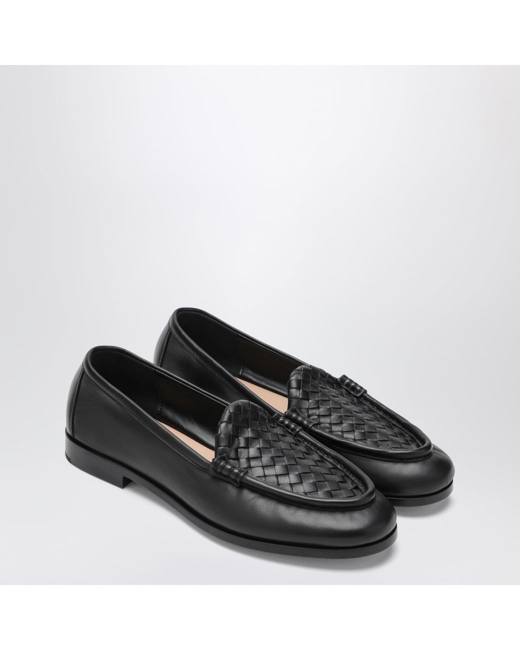 Bottega Veneta Black Silenzio Loafers