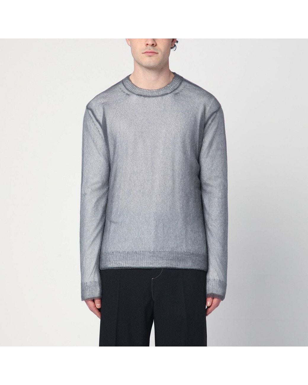 Pull Gris Avec Superpositions Jil Sander pour homme en coloris Gray