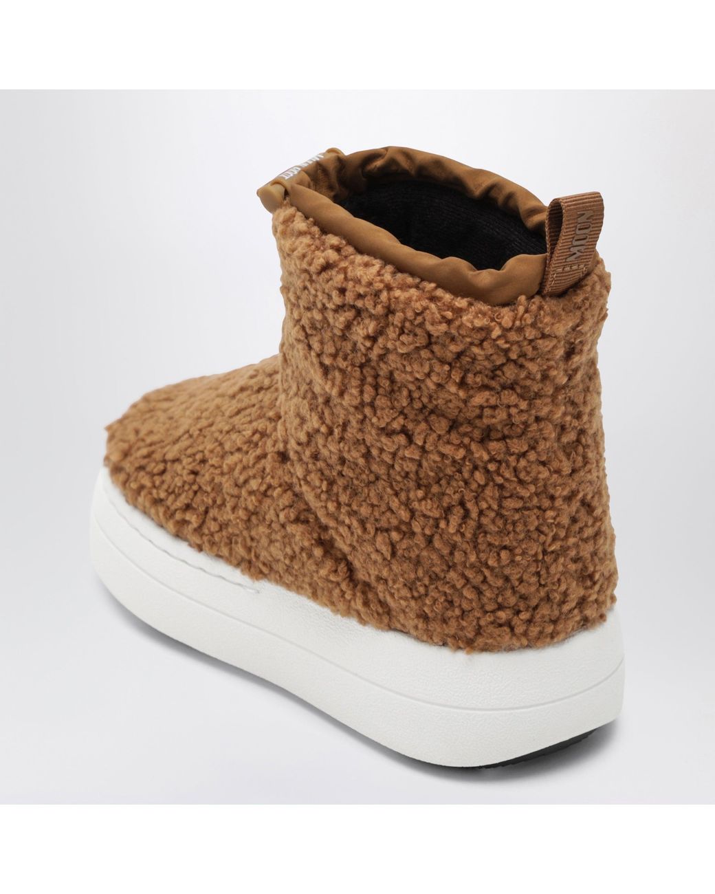 Moon Boot Brown Spark Tube Mid Teddy Boot