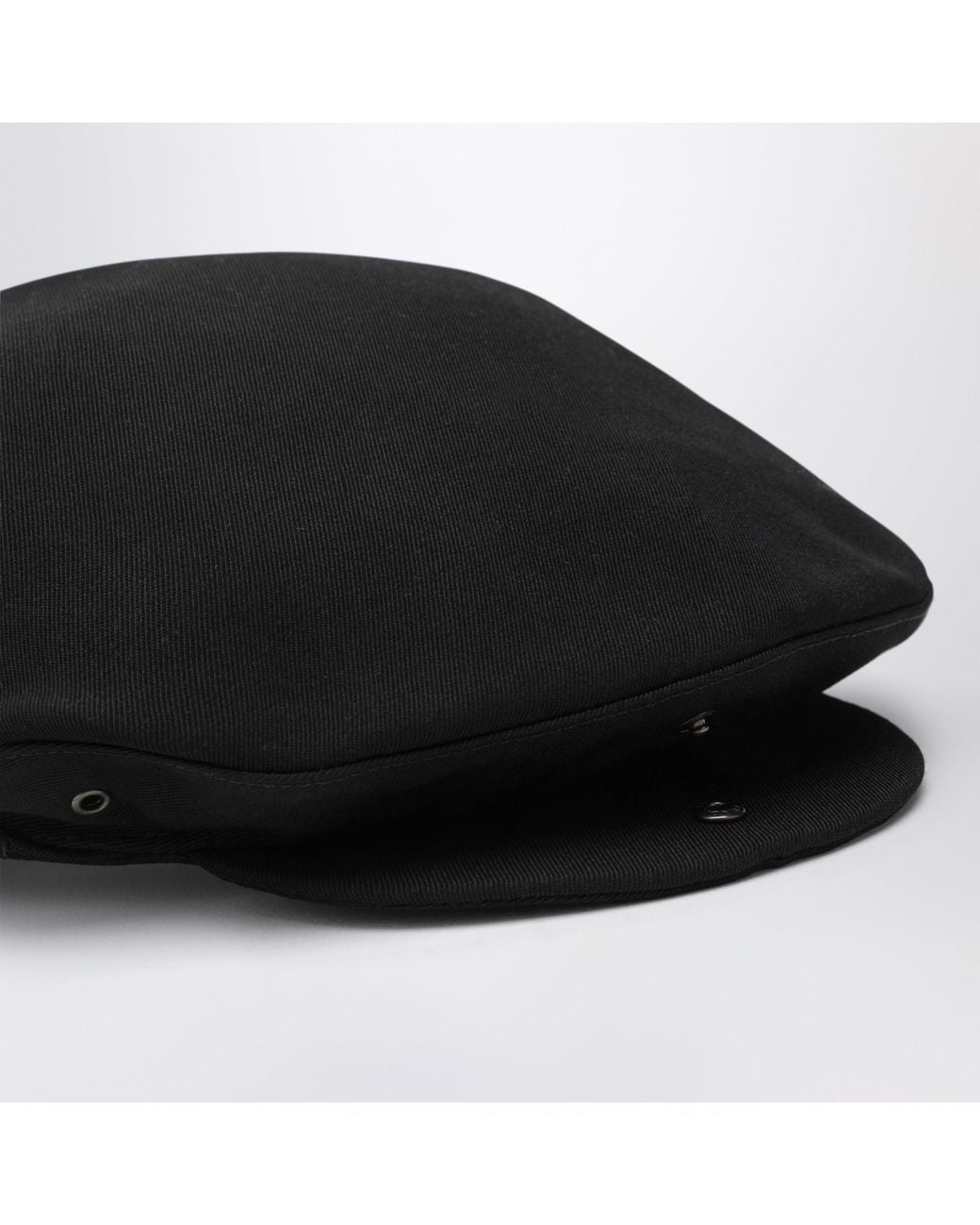 Prada Black Cotton Beret for men