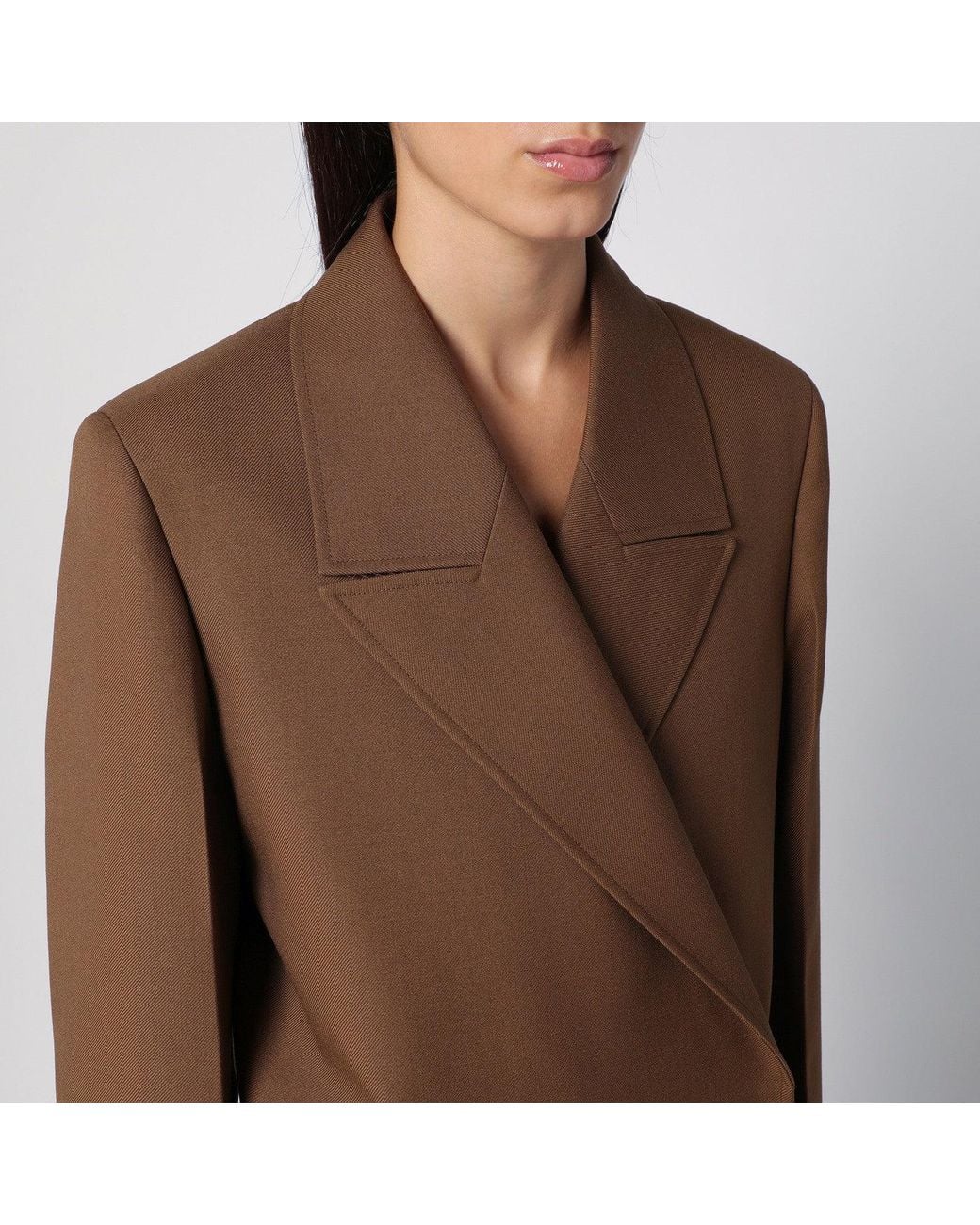 Jil Sander Brown Wool Double-breasted Jacket