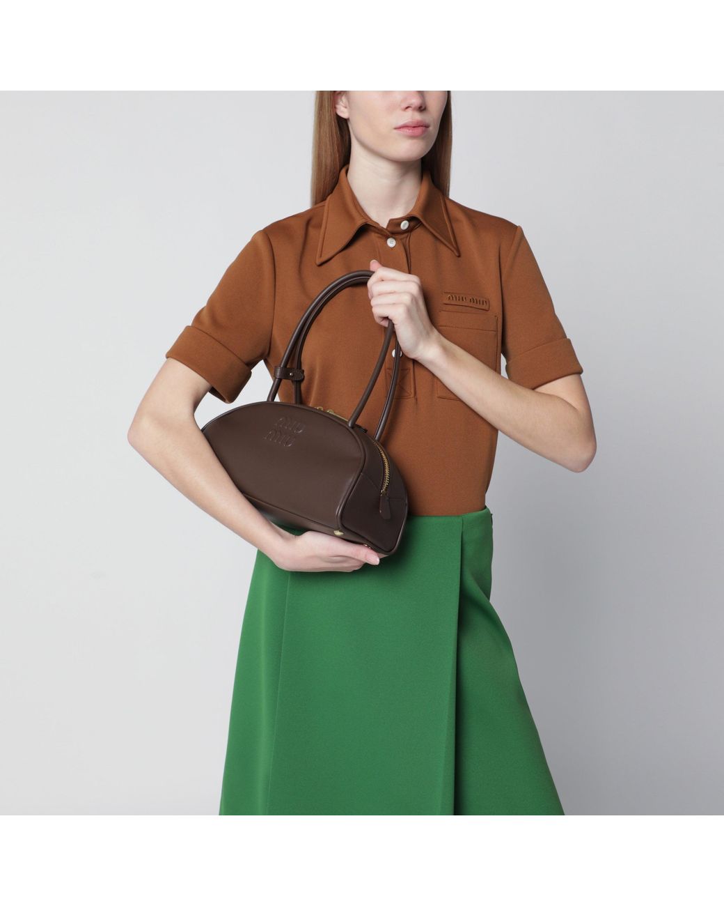 Miu Miu Brown Medium Beau Bag